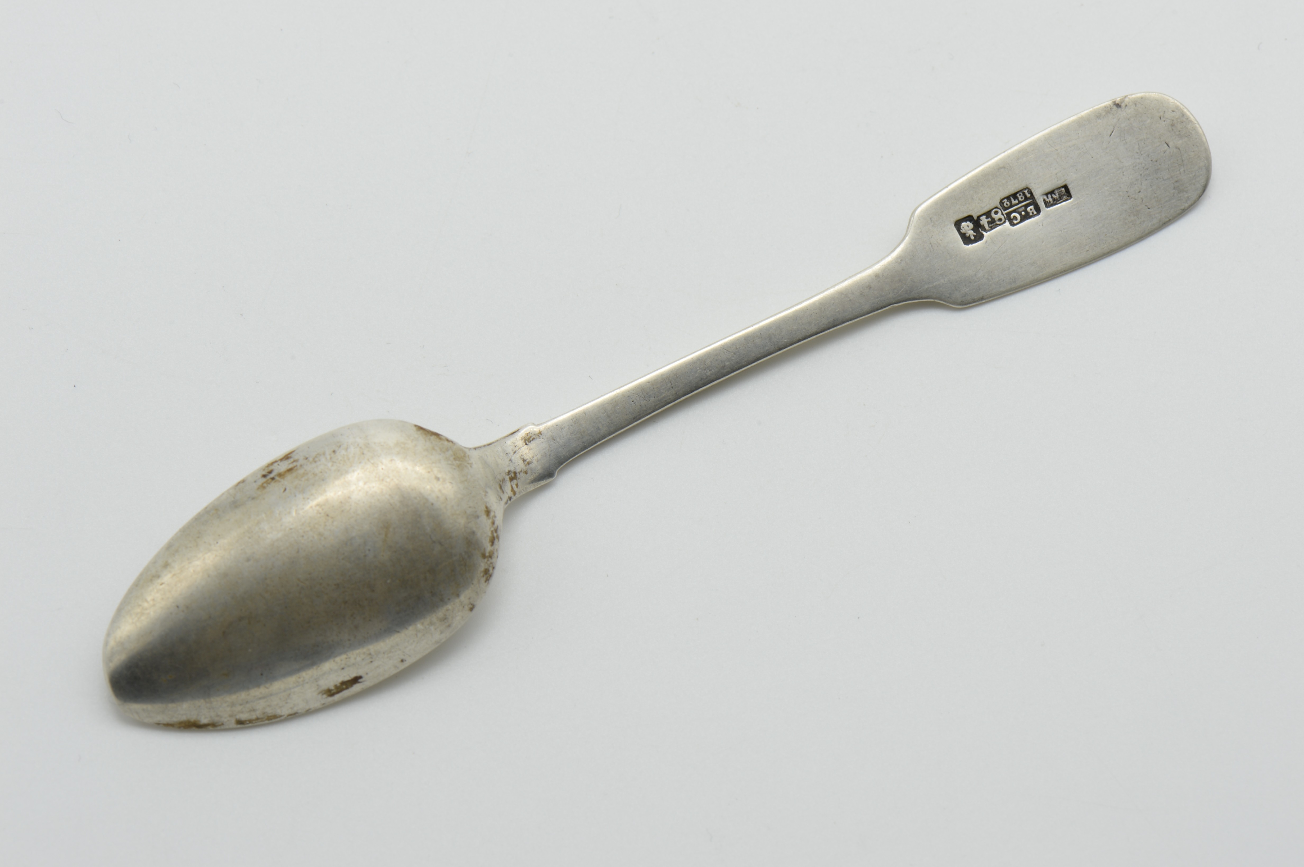 ANTIQUE HALLMARKED IMPERIAL RUSSIAN SILVER SPOON (1872) MONOGRAMMED - Image 2 of 3