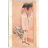 RAPHAEL KIRCHNER POSTCARD RAPHAEL KIRCHNER POSTCARD - UNE GRANDE DAME