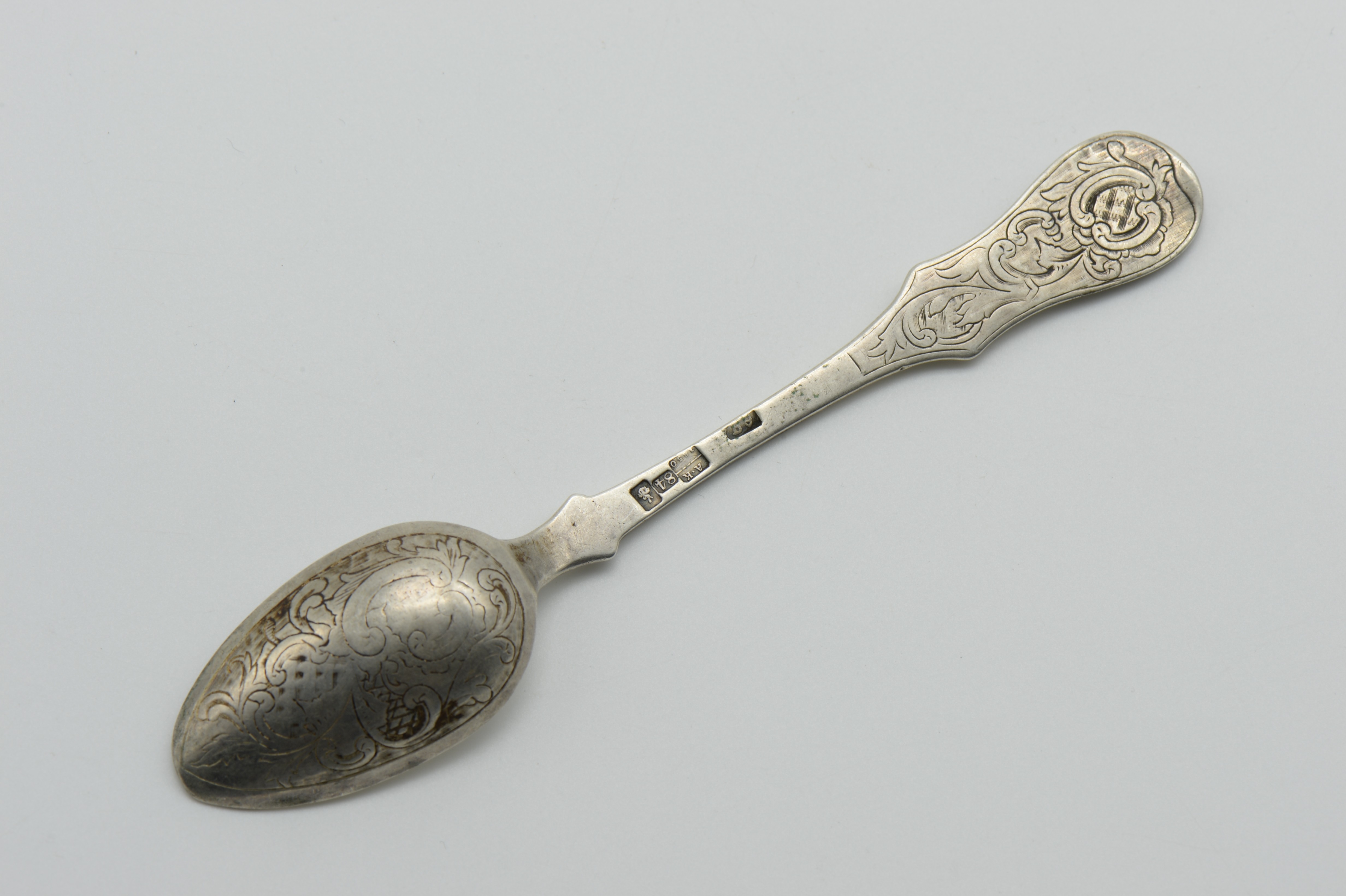 ANTIQUE HALLMARKED IMPERIAL RUSSIAN SILVER SPOON (1850) - Image 2 of 3