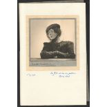 MOUNTED SIGNED PORTRAIT OF UNKNOWN SITTER BY DOROTHY WILDING