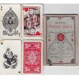 UK GOODALL WHIST DOUBLE PATIENCE PLAYING CARDS WITH 68PP BOOKLET 1929