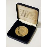 GRAND ORDER OF THE WATER RATS SILVER COIN 1889-1989 PRESENTED BY BERNARD BRESSLAW ON THE CENTENARY