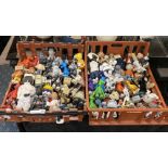 TWO TRAYS OF JAPANESE FIGURES - CRAZY SMILES