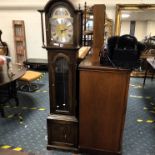 MAHOGANY CASED GRANDFATHER CLOCK