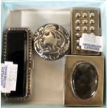 QTY OF SILVER TRINKET BOXES - APPROX. 4 ozs