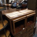 3 TEAK OCCASIONAL TABLES