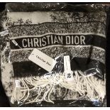 DIOR SILK CASHMERE SCARF SEALED