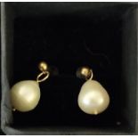 9CT GOLD SOUTH SEA PEARL EARRINGS