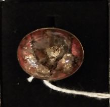 14CT YELLOW GOLD - TESTED - GEMSTONE RING - SIZE N