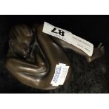SIGNED BRONZE - DJ SCALDWELL - 11 CMS (H) APPROX.
