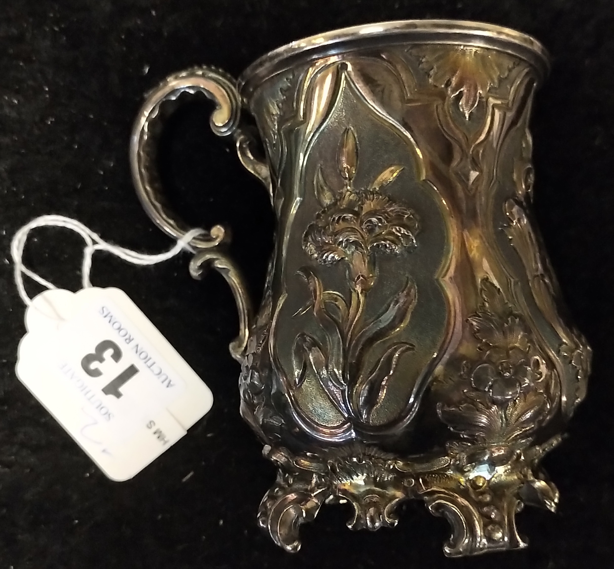 MID VICTORIAN TANKARD - HM SILVER - 140 GRAMS - APPROX 9.5 CMS (H)