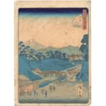 A JAPANESE WOODBLOCK PRINT FROM THE SERIES" 48 VIEWS OF EDO" BY UTAGAWA HIROSHIGE II (SHIGENOBU)