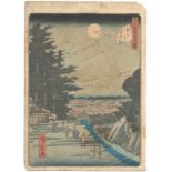 A JAPANESE WOODBLOCK PRINT FROM THE SERIES" 48 VIEWS OF EDO" BY UTAGAWA HIROSHIGE II (SHIGENOBU)