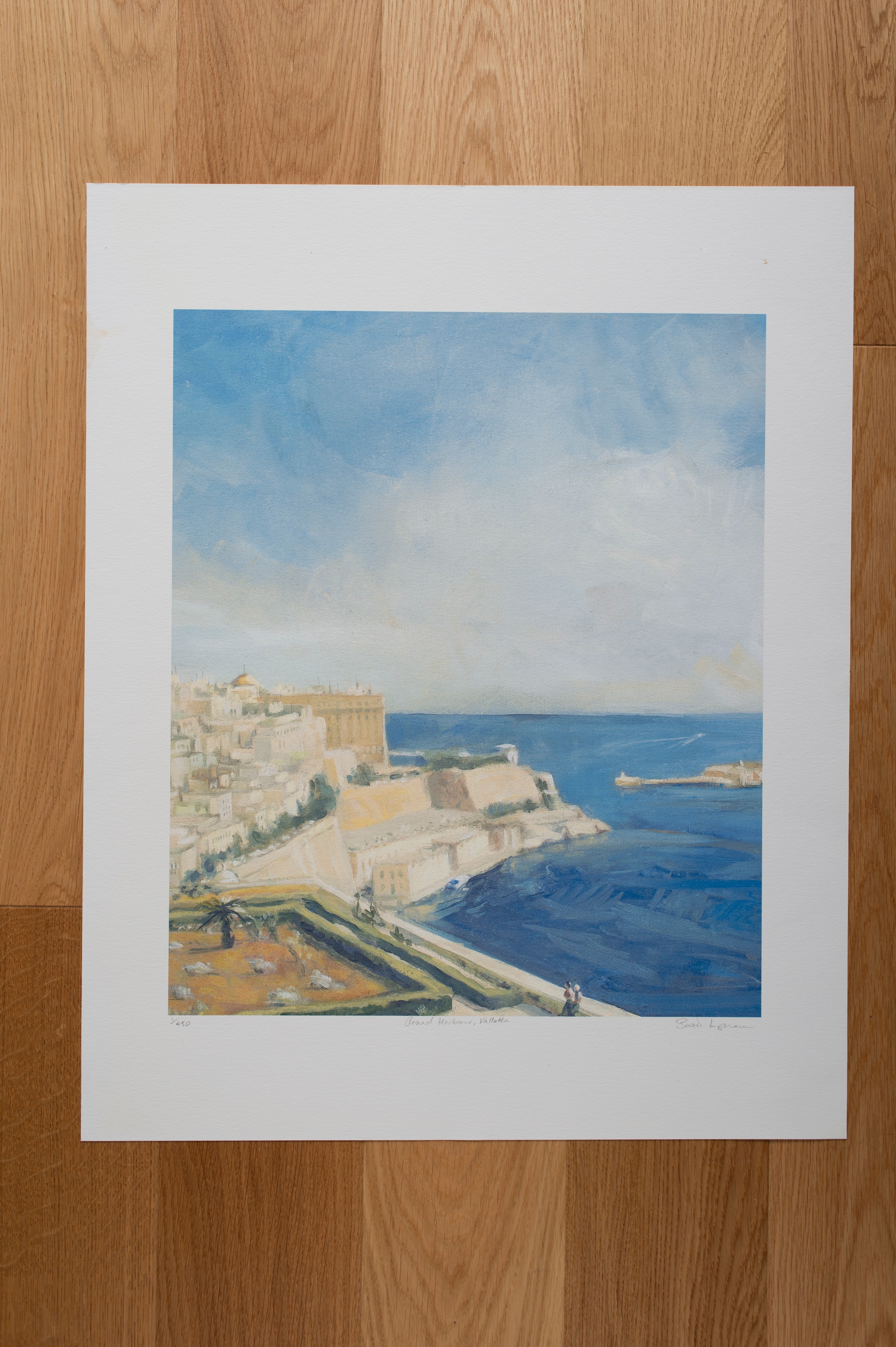 GRAND HARBOUR VALLETTA SIGNED A LIMITED EDITION PRINT
