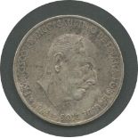 1966 SPAIN 100 PESETAS SILVER COIN