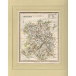 SHROPSHIRE MAP PUBLISHED BY FULLARTON & CO GLASGOW (1833/1840)