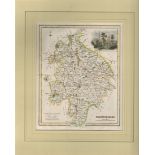 WARWICKSHIRE MAP PUBLISHED BY FULLARTON & CO GLASGOW (1833/1840)