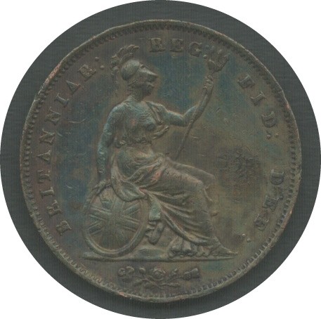 1855 UNITED KINGDOM ONE PENNY COPPER COIN (1ST PORTRAIT) - Image 2 of 2