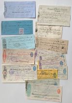 CHEQUES FROM SCOTTISH BANKS (16). ALL USED