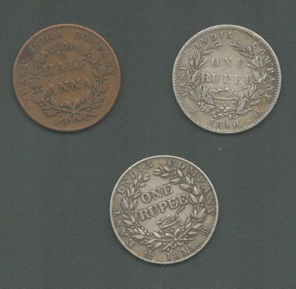 THREE EAST INDIA COMPANY COINS - Image 2 of 8