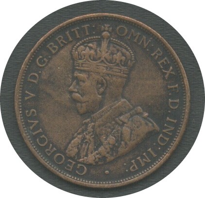 1915 COMMONWEALTH OF AUSTRALIA ONE PENNY BRONZE COIN KING GEORGE V (HEATON MINT) - Image 2 of 2
