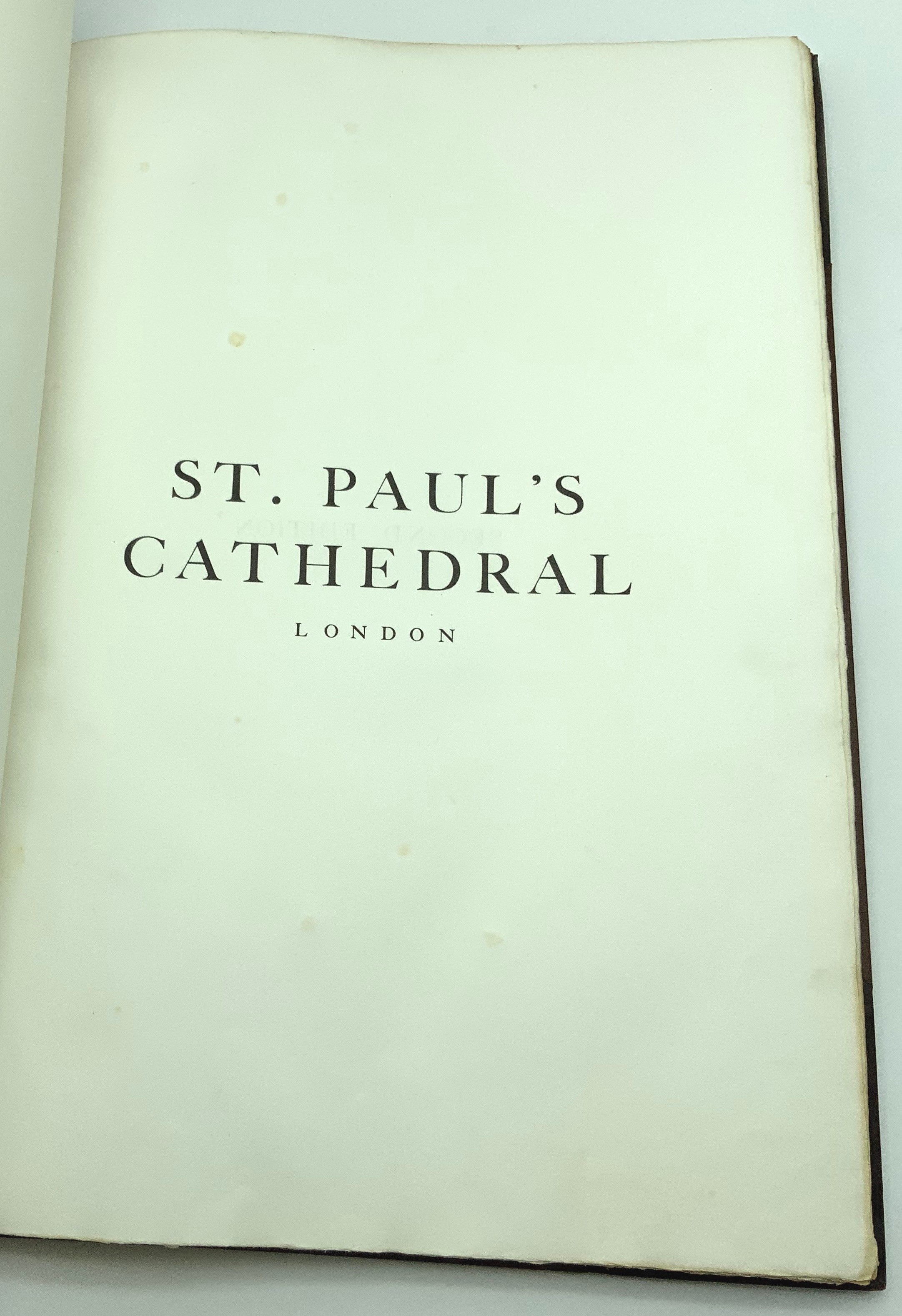 ST. PAUL'S CATHEDRAL, LONDON, MEASURED, DRAWN & DESCRIBED BY ARTHUR F. E. POLEY 1932 - Image 5 of 8