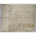 SALARY CONTRACT 1671, HANDWRITTEN