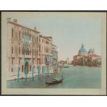 EARLY PHOTOGRAPH ON CARD OF GRANDE DALL ACCADEMIA VENICE (1908)