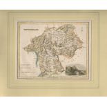 WESTMORELAND MAP PUBLISHED BY FULLARTON & CO GLASGOW (1833/1840)