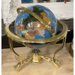 GEMSTONE GLOBE - APPROX 35 CMS (H)