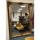 LARGE GILT MIRROR A/F - APPROX 210CM X 150CM