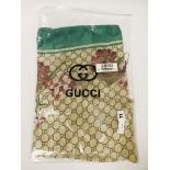 GUCCI PACKAGED SILK SCARF
