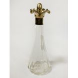 SILVER TOPPED SALAD DRESSING BOTTLE