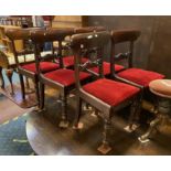 6 REGENCY DINING CHAIRS