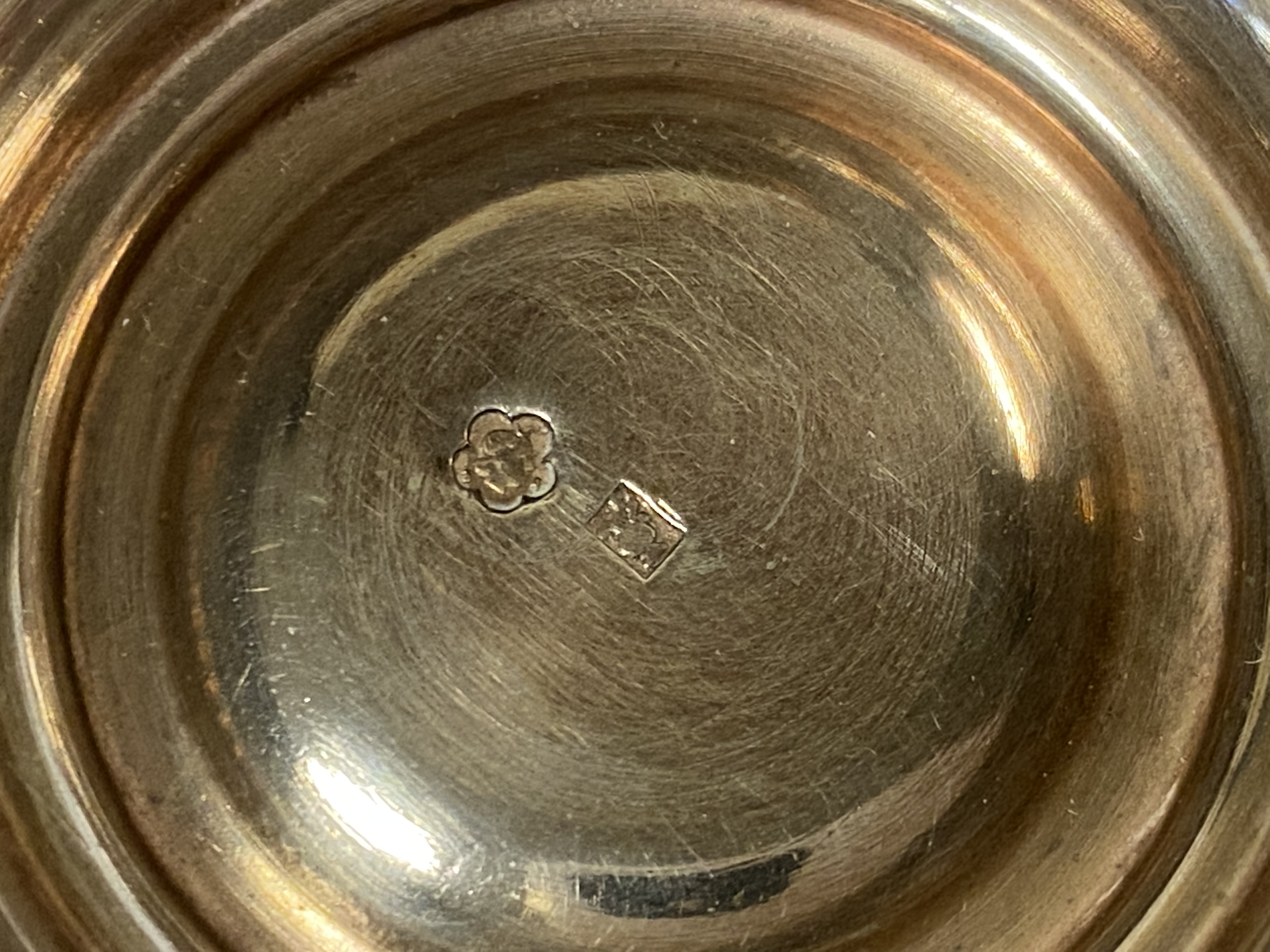 3 SILVER CUPS & 2 SILVER SAUCERS - APPROX 9 ozs - Image 2 of 2