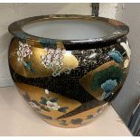 ORIENTAL PORCELAIN PLANTER - 31CM (H) APPROX