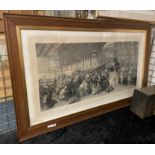 ENGRAVING - TRAIN STATION A/F - FRANCIS HOLL 148CM X 88CM APPROX