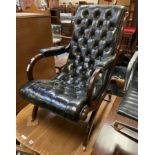 CHESTERFIELD BUTTON BACK ARMCHAIR