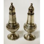 PAIR STERLING SILVER PEPPER MILLS