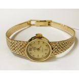 14 CT. GOLD LADIES WRISTWATCH - 20 GRAMS APPROX