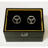 DUNHILL SILVER CUFFLINKS