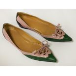 PAIR LADIES HERMES SHOES - SIZE 7