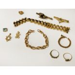 COLLECTION OF & COSTUME JEWELLERY - SOME DIAMONDS