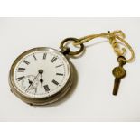 800 SILVER POCKET WATCH