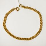 GOLD CURB BRACELET - 6 GRAMS APPROX