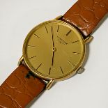 LONGINES GENTS WATCH WITH BROWN LEATHER STRAP