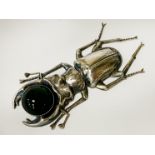 BEETLE & STONE BROOCH