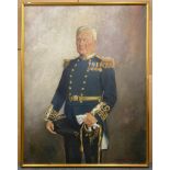 LARGE PORTRAIT OF CAPTAIN E.C. SHANKLAND SIGNED BY F.H. McCANCE