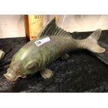 BRONZE CARP 62CM X 30CM