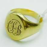 18CT GOLD GENTS RING